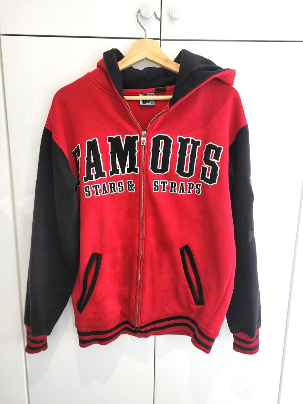 Famous Red and Black Hoodie Size Small